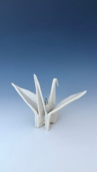 Paper Crane with hook: Ice