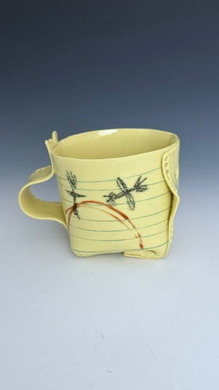 Tea Cup: birds and coffee