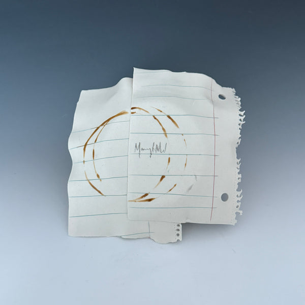 Scrap Paper Plate: (blank with coffee)