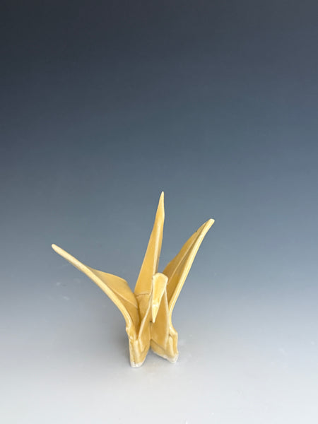 Paper Crane - Glossy Light Yellow