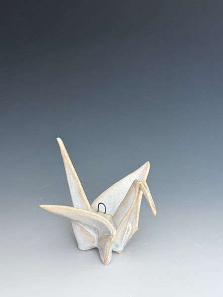 Paper Crane - Icy White with hook