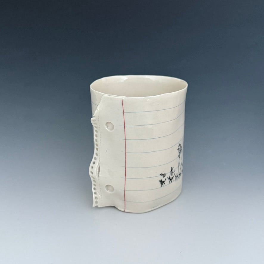 Doodle cup: 2 People and 27 cats