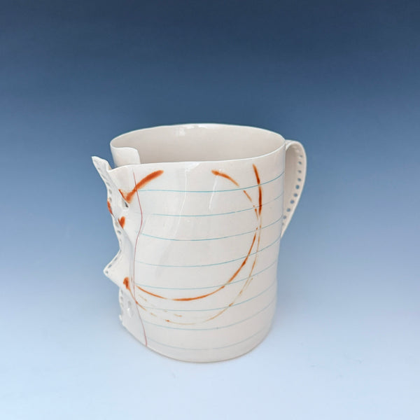 Blank Paper Mug with Coffee stains
