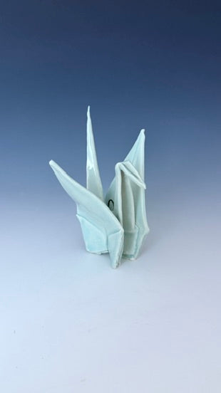 Paper Crane with hook: Mint
