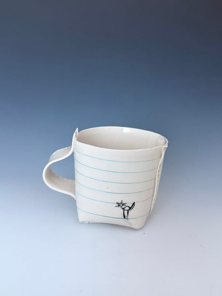 Tea Cup: Tiny Cat & Tiny Car Doodles