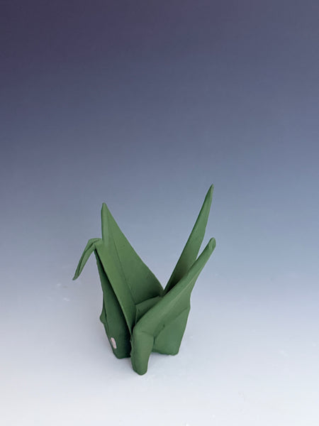 Paper Crane - Dark Green