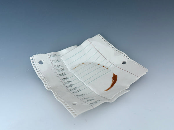 Scrap Paper Plate: Nope nope nope nope nope nope nope