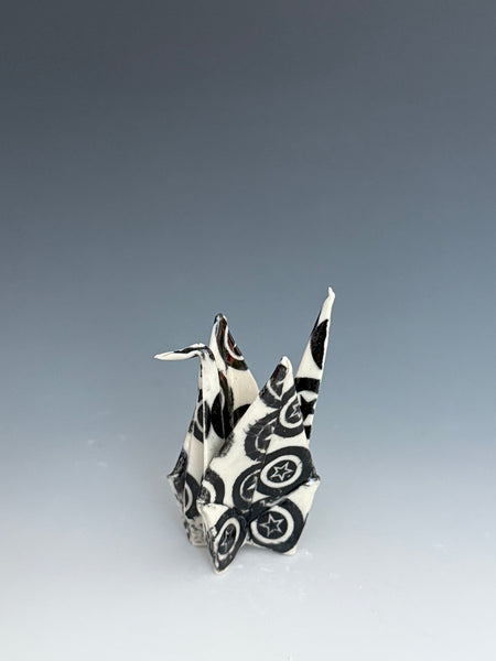 Paper Crane - Black & White Stars
