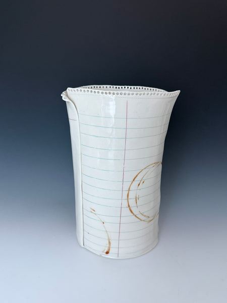 Paper Vase with epic drawings
