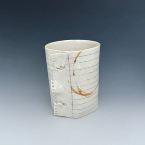 Blank Notebook Paper with Coffee Stains 1