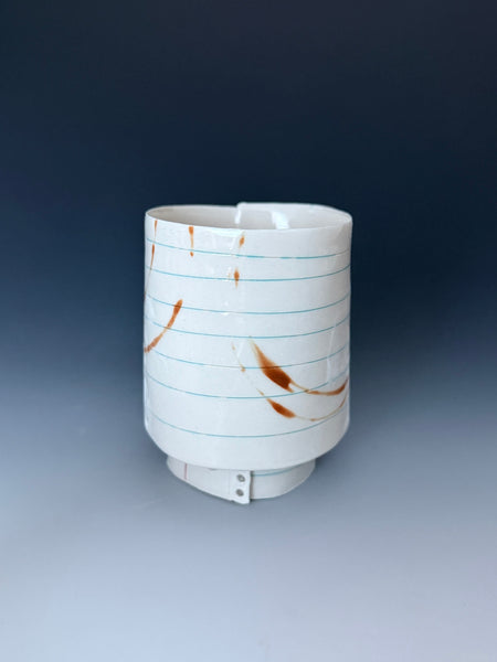 Coffee Stained Footed Cup 1