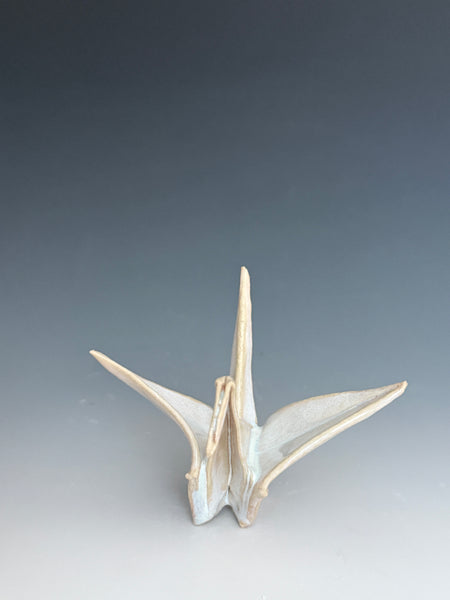 Paper Crane - Icy White with hook