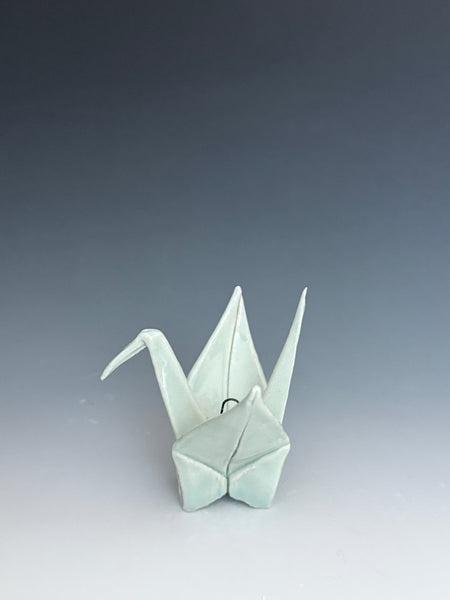 Paper Crane - Light Green with Hook
