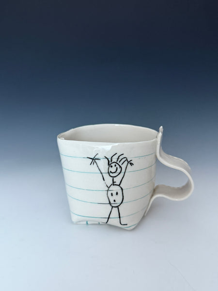 Tea Cup: Double Wave Doodle