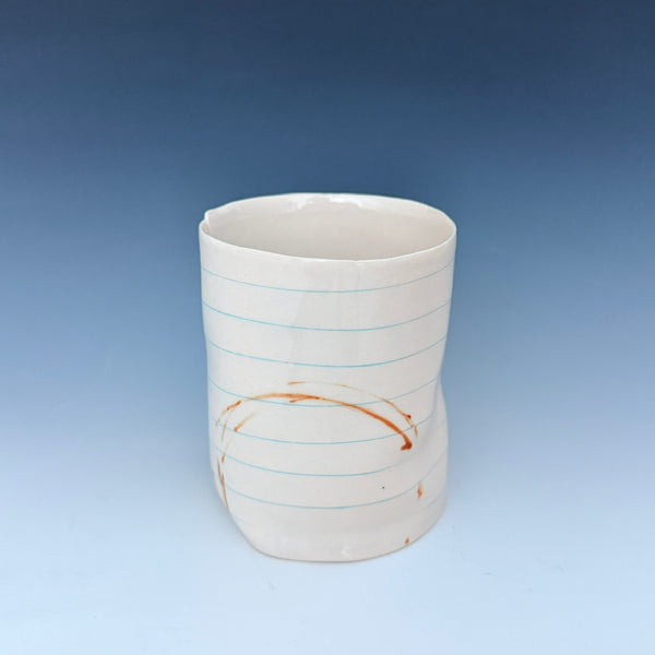 Blank Paper with Coffee Stains