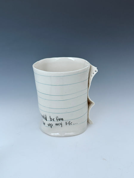 Oct 18: Maybe it would be fun to blow up my life...