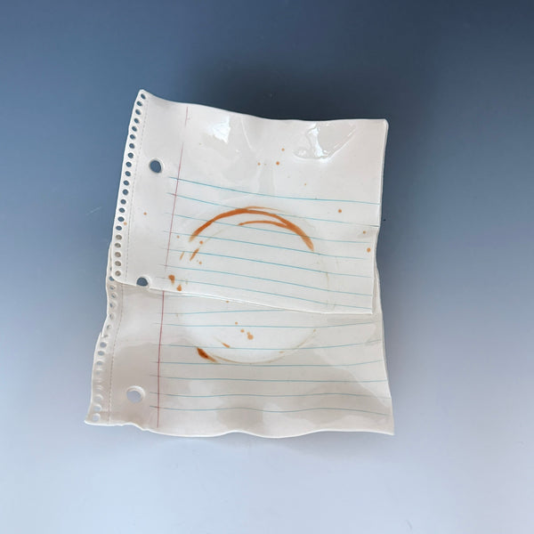 Scrap plate with Coffee Stains 3