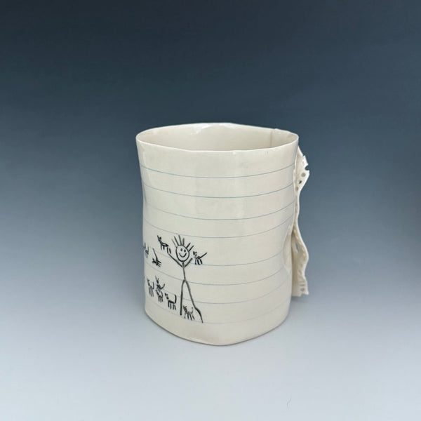 Doodle cup: 2 People and 27 cats