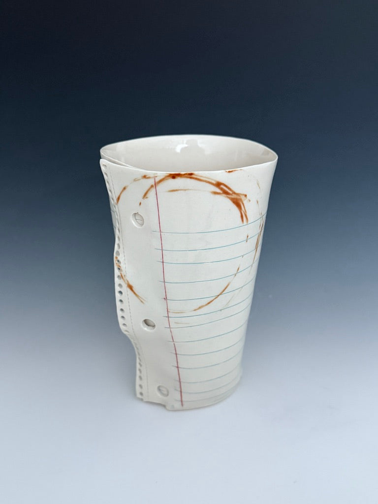 Tumbler - Paper with coffee stains