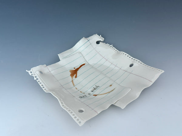 Scrap Paper Plate: She's a witch