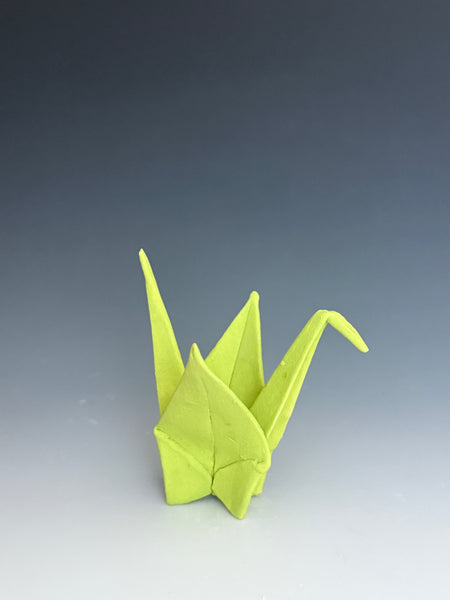 Paper Crane - Lime Green