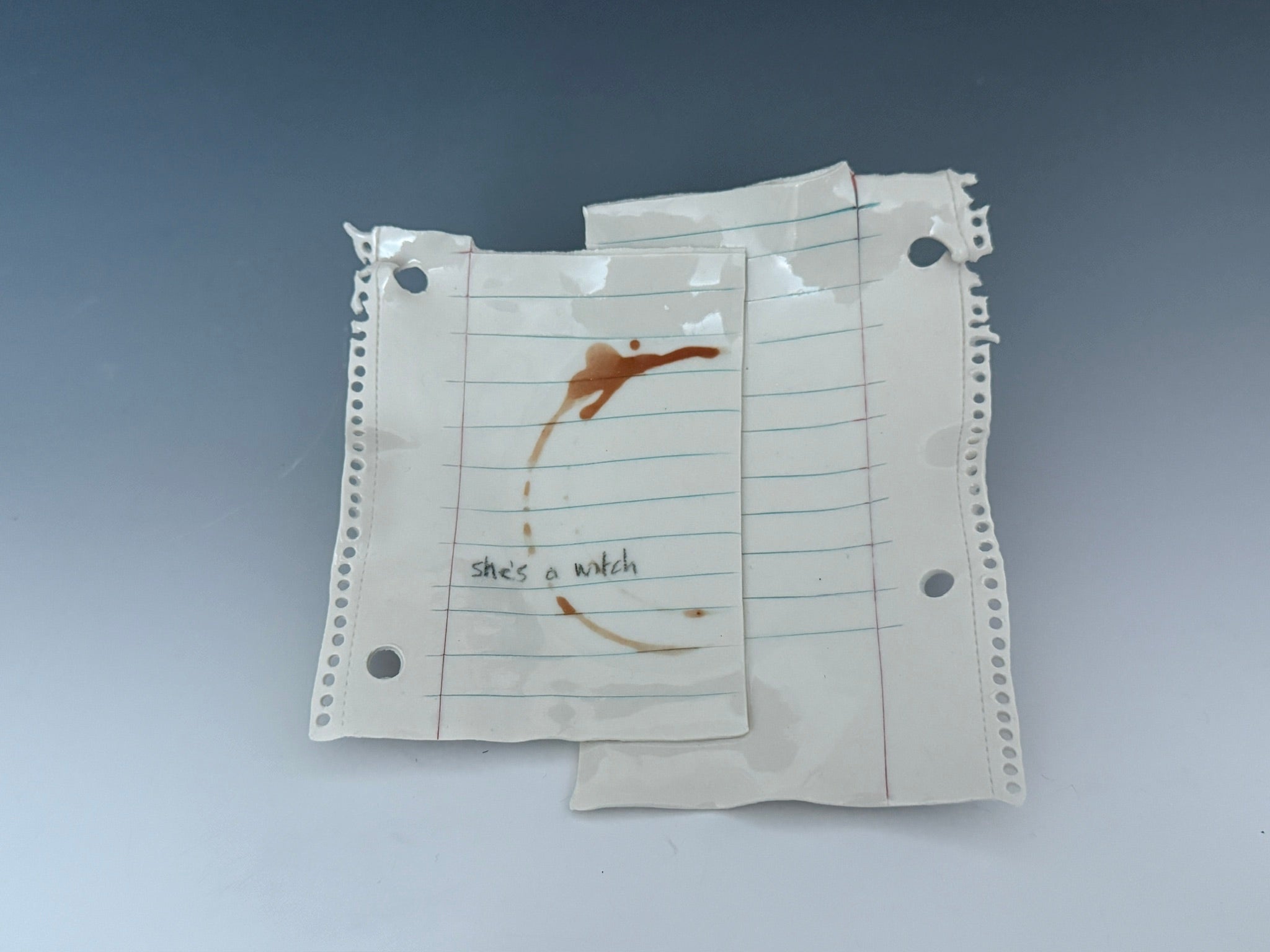 Scrap Paper Plate: She's a witch