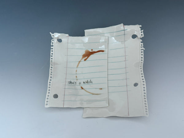 Scrap Paper Plate: She's a witch