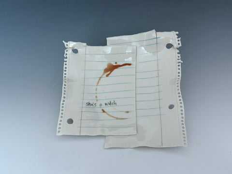 Scrap Paper Plate: She's a witch