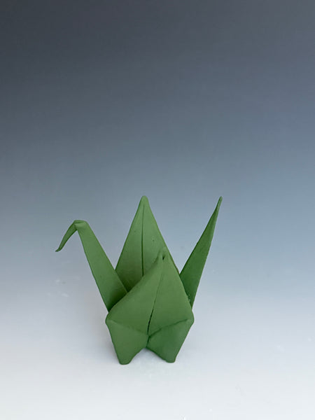 Paper Crane - Dark Green