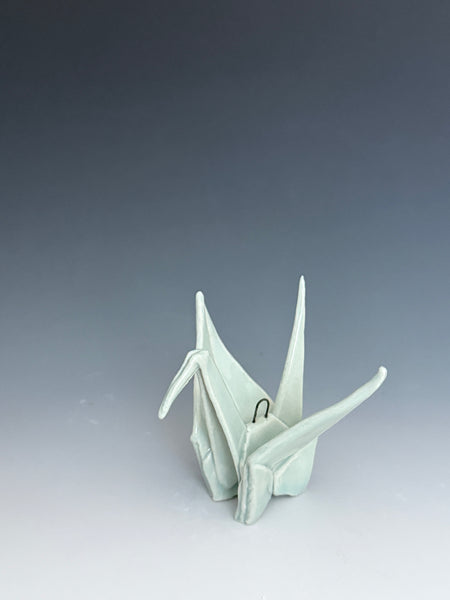 Paper Crane - Light Green with Hook
