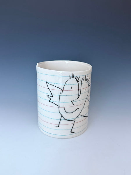 Doodle cup: Flying Heart