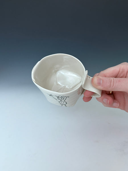 Tea Cup: Double Wave Doodle