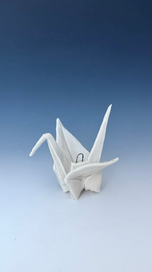 Paper Crane with hook: Ice